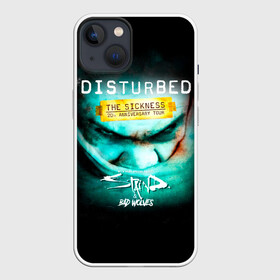 Чехол для iPhone 13 с принтом The Sickness   Disturbed в Тюмени,  |  | disturbed | альтернативный | встревоженные | группа | джон мойер | дистербд | дистербед | дэвид дрейман | дэн дониган | майк венгрен | метал | ню | нюметал | рок | хеви | хевиметал