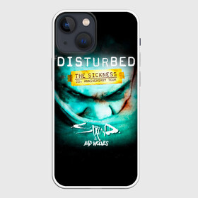 Чехол для iPhone 13 mini с принтом The Sickness   Disturbed в Тюмени,  |  | disturbed | альтернативный | встревоженные | группа | джон мойер | дистербд | дистербед | дэвид дрейман | дэн дониган | майк венгрен | метал | ню | нюметал | рок | хеви | хевиметал