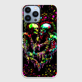 Чехол для iPhone 13 Pro Max с принтом Адская любовь в Тюмени,  |  | bright colors | day of the dead | drops | fireworks | halloween | heart | holiday | love | mexico | skeletons | spirits of the dead | splashes | брызги | день мертвых | духи мертвых | капли | любовь | мексика | праздник | сердце | скел