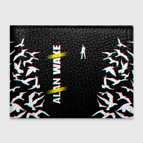 Обложка для студенческого билета с принтом Alan Wake Glitch в Тюмени, натуральная кожа | Размер: 11*8 см; Печать на всей внешней стороне | alan wake | алан уэйк | игра | экшен триллер