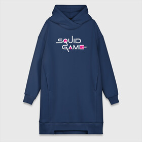 Платье-худи хлопок с принтом Squid Game Logo в Тюмени,  |  | logo | squid game | игра в кальмара | корейский сериал | лого | сериал | текст | фильм | южная корея