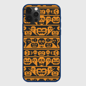 Чехол для iPhone 12 Pro Max с принтом Свитер с тыквами в Тюмени, Силикон |  | Тематика изображения на принте: halloween | вязанный | вязаный | привидение | свитер | скелет | тыквы | узор | хэллоуин | череп