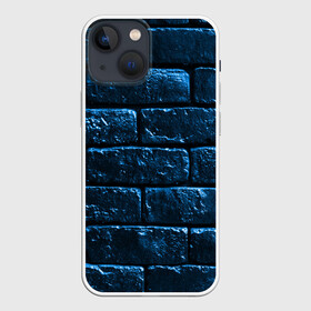 Чехол для iPhone 13 mini с принтом Неоновая, кирпичная стена в Тюмени,  |  | кирпич | кирпичная стена | неон | неоновая | неоновые кирпичи | стена | фон