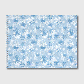 Альбом для рисования с принтом Морозец в Тюмени, 100% бумага
 | матовая бумага, плотность 200 мг. | merry christmas | дед мороз | ёлка | зима | мороз | новый год | подарок | праздник | рождество | с новым годом | сантаклаус | снег | снеговик | снегурочка | снежинки | снежные узоры | узоры