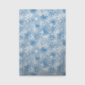 Обложка для автодокументов с принтом Морозец в Тюмени, натуральная кожа |  размер 19,9*13 см; внутри 4 больших “конверта” для документов и один маленький отдел — туда идеально встанут права | merry christmas | дед мороз | ёлка | зима | мороз | новый год | подарок | праздник | рождество | с новым годом | сантаклаус | снег | снеговик | снегурочка | снежинки | снежные узоры | узоры