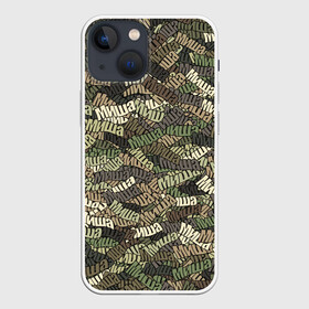 Чехол для iPhone 13 mini с принтом Именной камуфляж Миша в Тюмени,  |  | 23 февраля | имя | камуфляж | милитари | михаил | миша | паттрен | хаки