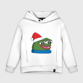 Детское худи Oversize хлопок с принтом Pepe, pepe happy, Пепе хеппи, pepe happy new year в Тюмени, френч-терри — 70% хлопок, 30% полиэстер. Мягкий теплый начес внутри —100% хлопок | боковые карманы, эластичные манжеты и нижняя кромка, капюшон на магнитной кнопке | frog pepe | happy | happy new year | mem | meme | peepo | pepe | pepe happy | pepe happy new year | лягушка пепе | лягушонок | лягушонок пепе | пепе хеппи | хеппи