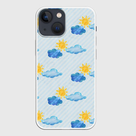 Чехол для iPhone 13 mini с принтом Осень   тучки в Тюмени,  |  | дождик | дождь | небо | осеннее небо | осень | пасмурно | погода | тучки