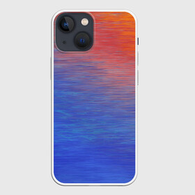 Чехол для iPhone 13 mini с принтом Закат в море в Тюмени,  |  | блеск | блик | вода | градиент | жидкость | закат | звезда | космос | море | океан | отблеск | отражение | планета | рассвет | свет | солнце