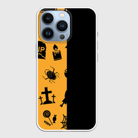 Чехол для iPhone 13 Pro с принтом ЧЕРНО ОРАНЖЕВЫЙ ХЭЛЛОУИН в Тюмени,  |  | halloween | haloween | pumpkin | тыква | хеллоин | хеллоуин | хелоин | хелоуин | хэллоин | хэллоуин | хэлоин | хэлоуин