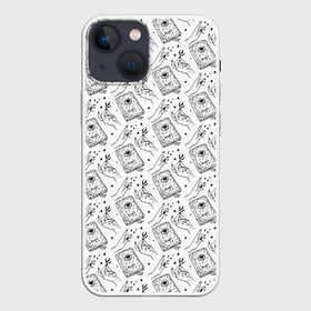 Чехол для iPhone 13 mini с принтом Patern Halloween 4 в Тюмени,  |  | Тематика изображения на принте: 31 | bones | holiday | skull | spider | witches