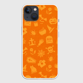 Чехол для iPhone 13 с принтом ТЕПЛЫЙ ХЕЛЛОУИН в Тюмени,  |  | bones | ghost | halloween | haloween | pumpkin | skull | кости | приведение | призрак | скелет | тыква | хеллоин | хеллоуин | хелоин | хелоуин | хоррор | хэллоин | хэллоуин | хэлоин | хэлоуин