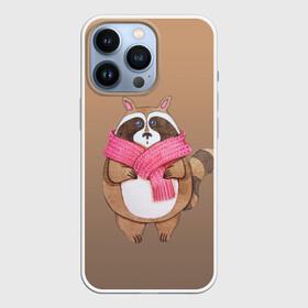Чехол для iPhone 13 Pro с принтом акварельный енотик в Тюмени,  |  | raccoon cartoon animal | акварель | детский | енот | мультипликационный персонаж | мультяшка | ребенок | рисунок