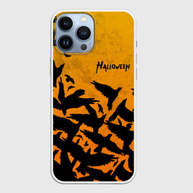 Чехол для iPhone 13 Pro Max с принтом ВОРОНЫ ХЕЛЛОУИН   CROWS HALLOWEEN в Тюмени,  |  | bats | bones | crow | ghost | halloween | pumpkin | skull | вороны | кости | летучие мыши | приведение | призрак | скелет | тыква | хеллоуин | хоррор | хэллоуин