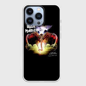 Чехол для iPhone 13 Pro с принтом Iron Maiden LIVE AT DONINGTON в Тюмени,  |  | iron maiden | адриан смит | айран | айрон | группа | дэйв мюррей | железная дева | ирон | майден | мейд | мейден | метал | мрачный | музыка | песни | рок | стив харрис | тяжелый | хеви | хевиметал