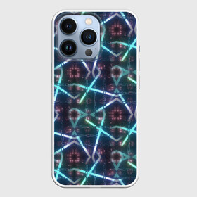 Чехол для iPhone 13 Pro с принтом неоновый панк в Тюмени,  |  | гонки | кибер | лазер | луч | неон | панк | спорт | фантастика | цепь
