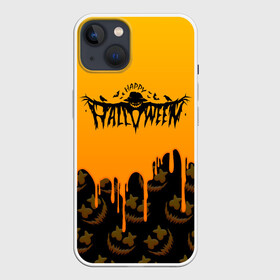 Чехол для iPhone 13 с принтом ХЕЛЛОУИН БРЫЗГИ КРАСОК   HALLOWEEN NIGHT в Тюмени,  |  | bats | bones | ghost | halloween | pumpkin | skull | кости | летучие мыши | приведение | призрак | скелет | тыква | хеллоуин | хоррор | хэллоуин