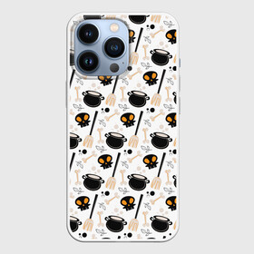 Чехол для iPhone 13 Pro с принтом Patern Halloween 14 в Тюмени,  |  | 31 | bones | holiday | skull | spider | witches