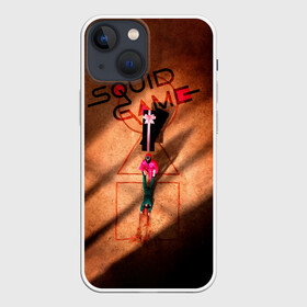 Чехол для iPhone 13 mini с принтом Squid Game Игра в кальмара корейский сериал в Тюмени,  |  | netflix | squid game | игра в кальмара | корейский сериал | нетфликс