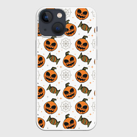 Чехол для iPhone 13 mini с принтом Patern Halloween 26 в Тюмени,  |  | 31 | bones | holiday | skull | spider | witches