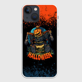 Чехол для iPhone 13 mini с принтом ПУГАЛО ИЗ ТЫКВЫ | HALLOWEEN в Тюмени,  |  | halloween | haloween | pumpkin | scarecrow | огородное пугало | пугало | страшила | тыква | хеллоин | хеллоуин | хелоин | хелоуин | хэллоин | хэллоуин | хэлоин | хэлоуин | чучело