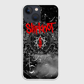 Чехол для iPhone 13 mini с принтом Slipknot Grunge Rock | СЛИПКНОТ в Тюмени,  |  | grunge | metal | music | rock | slipknot | брызги | герб | гранж | дым | козел | краски | кровь | логотип | металл | музыка | надпись | пар | пентаграмма | полосы | потертости | рок | слипкнот | точки | трещины | туман | узор