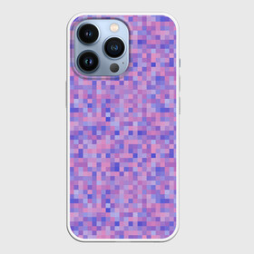 Чехол для iPhone 13 Pro с принтом Сиреневая пиксельная абстракция в Тюмени,  |  | pixel | pixel art | абстракция | лиловый | пиксели | пиксель | пиксель арт | пиксельный | сиреневый