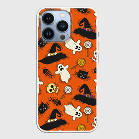 Чехол для iPhone 13 Pro с принтом Хэллоуинские шалости в Тюмени,  |  | background | иллюстрация | паук | паутина | череп
