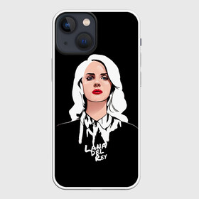 Чехол для iPhone 13 mini с принтом Lana Black в Тюмени,  |  | lana del ray | pop music | исполнитель | исполнительница | лана дел рэй | музыка | поп | попса