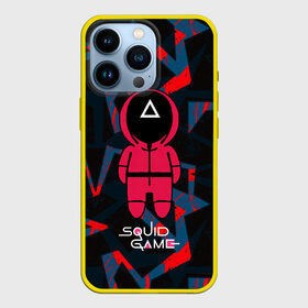 Чехол для iPhone 13 Pro с принтом треугольник   Игра в кальмара в Тюмени,  |  | among us | squid game | выживание | игра в кальмара | кальмар | корейский | корея | хван чжун хо | чо сан