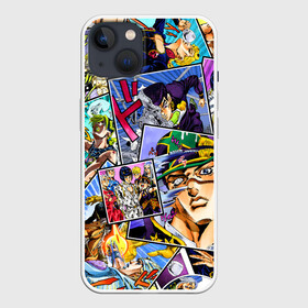 Чехол для iPhone 13 с принтом JoJos Bizarre Adventure   Невероятные приключения ДжоДжо в Тюмени,  |  | anime | jojo | jojo bizarre adventure | jojos bizarre adventure | аниме | джоджо | джозеф джостар | джолин куджо | джонатан джостар | джорно джованна | джоске хигашиката | джотаро куджо | манга