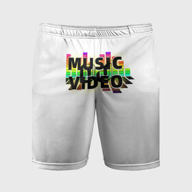 Мужские шорты спортивные с принтом Merch   DJ MUSICVIDEO в Тюмени,  |  | dj | djmusicvideo | music | music video | video