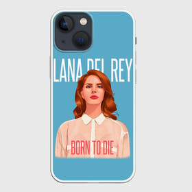 Чехол для iPhone 13 mini с принтом LDR Born to die в Тюмени,  |  | Тематика изображения на принте: lana del ray | pop music | исполнитель | исполнительница | лана дел рэй | музыка | поп | попса