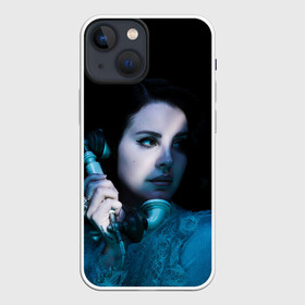 Чехол для iPhone 13 mini с принтом Лана с телефоном в Тюмени,  |  | lana del ray | pop music | исполнитель | исполнительница | лана дел рэй | музыка | поп | попса