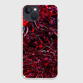 Чехол для iPhone 13 с принтом Просто подумай   just think в Тюмени,  |  | abstract glitch | liquid | абстракция | геометрия | глитч | глич | жидкость | ликвид | милитари | модные узоры жидкости | сознание | узоры