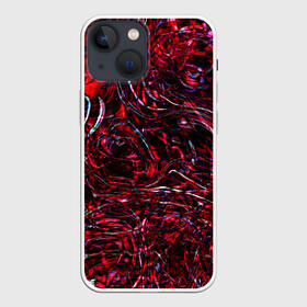 Чехол для iPhone 13 mini с принтом Просто подумай   just think в Тюмени,  |  | abstract glitch | liquid | абстракция | геометрия | глитч | глич | жидкость | ликвид | милитари | модные узоры жидкости | сознание | узоры