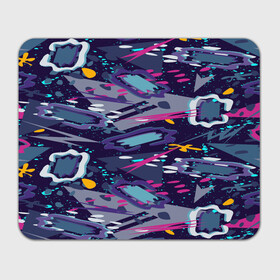 Прямоугольный коврик для мышки с принтом Фиолетовый паттерн в Тюмени, натуральный каучук | размер 230 х 185 мм; запечатка лицевой стороны | космос | паттерн | фиолетовый | футболка | цвета