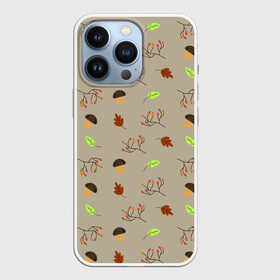 Чехол для iPhone 13 Pro с принтом AUTUMN MOOD в Тюмени,  |  | грибы | дождь | листья | осень | рябина