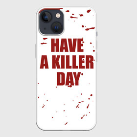 Чехол для iPhone 13 с принтом blood have a killer day Dexter в Тюмени,  |  | blood | dexter | have a killer day | брызги крови | декстер | кровь | правосудие декстера | хэллоуин