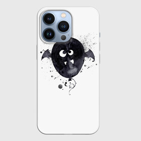 Чехол для iPhone 13 Pro с принтом Шарик летайка (белый, полиэстер) в Тюмени,  |  | fun | helloween | party | scary | вечеринка | день | духи | мрачно | оригинальный | подарок | праздник | привидение | пугать | святые | тыква | ужас | хэллоуин | черный | шарик