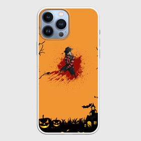 Чехол для iPhone 13 Pro Max с принтом Halloween Freddy Blood в Тюмени,  |  | blood | freddy krueger | ghosts | halloween | monsters | nightmare on elm street | orange | pumpkin | кровь | монстры | оранжевый | привидение | тыква | фредди крюгер | хеллоуин