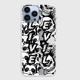 Чехол для iPhone 13 Pro Max с принтом LivEvil в Тюмени,  |  | animals | black and white | evil | life | panda | popular print | skeleton | skull | top | trend | животные | жить | зло | панда | популярный принт | скилет | топ | тренд | череп | черно белый