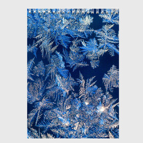Скетчбук с принтом Снежинки макро snowflakes macro в Тюмени, 100% бумага
 | 48 листов, плотность листов — 100 г/м2, плотность картонной обложки — 250 г/м2. Листы скреплены сверху удобной пружинной спиралью | Тематика изображения на принте: christmas | macro | new year | snow | snowflakes | winter | вода | зима | зимний узор | макро | новогоднее настроение | новогодний узор | новый год | рождество | синий | снег | снежинки | холод
