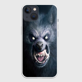 Чехол для iPhone 13 с принтом ВОЛК ОБОРОТЕНЬ в Тюмени,  |  | animals | hunter | monster | wolf | волк | звери | зверь | клыки | монстр | оборотень | оскал | охотник | пасть | хищник | шерсть