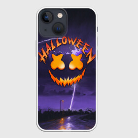 Чехол для iPhone 13 mini с принтом ХЕЛЛОУИН НОЧЬ   HALLOWEEN NIGHT MARSHMELLO в Тюмени,  |  | bats | bones | ghost | halloween | marshmello | pumpkin | skull | кости | летучие мыши | маршмелло | приведение | призрак | скелет | тыква | хеллоуин | хоррор | хэллоуин