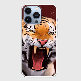 Чехол для iPhone 13 Pro с принтом Тигр красавчик сердится в Тюмени,  |  | 2022 | aggressive | angry | fangs | new year | open mouth | predator | tiger | year of the tiger | агрессивный | год тигра | клыки | новый год | открытая пасть | сердитый | тигр | хищник