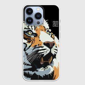 Чехол для iPhone 13 Pro с принтом Тигр перед атакой в Тюмени,  |  | 2022 | before the attack | look | new year | open mouth | predator | tiger | year of the tiger | взгляд | год тигра | новый год | открытая пасть | перед атакой | тигр | хищник