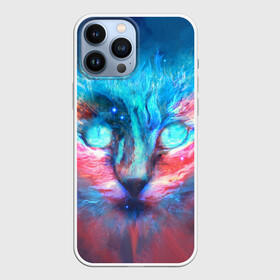 Чехол для iPhone 13 Pro Max с принтом ВСЕЛЕНСКИЙ КОТ в Тюмени,  |  | animals | astronomy | cat | night | space | stars | голова | домашние | животные | звезды | зверь | космос | кот | котик | лицо | небо | пушистый