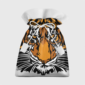 Подарочный 3D мешок с принтом Взгляд хозяина джунглей в Тюмени, 100% полиэстер | Размер: 29*39 см | 2022 | african | direct look | master of the jungle | muzzle | new year | predator | tiger | year of the tiger | африканский | год тигра | новый год | прямой взгляд | тигр | хищник | хозяин джунглей