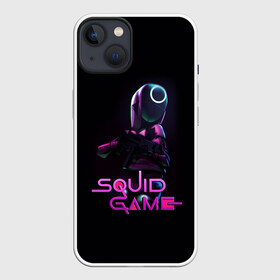 Чехол для iPhone 13 с принтом Игра в кальмара   символ круг в Тюмени,  |  | Тематика изображения на принте: squid game | аноним | игра в кальмара | игра в кальмаров | игра на выживание | игры | круг | маска | сериал | сотрудник | фильм